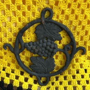 VINTAGE ANTIQUE cast iron wall decor DECOR